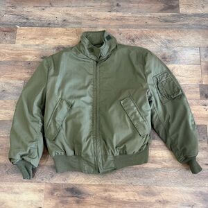 Alpha Industries Tanker Jacket Men’s XL Green Twill Cold Weather MIL-J-43924E